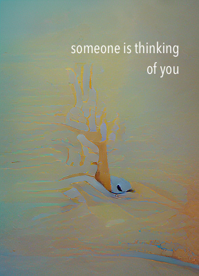 you draw the bluebird in the past position. birdsong memories on your window in the morning